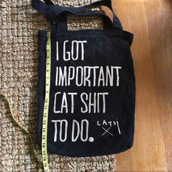 Heavy black canvas tote - Picture 3 of 3